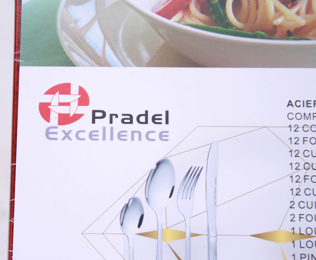 Posate Pradel Excellence - Cofanetto 113 Pezzi In Acciaio Inox Argento