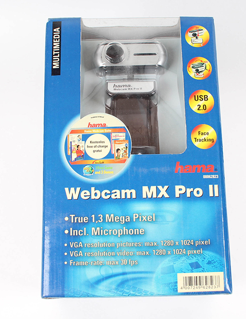 HAMA Webcam MX PRO II mit int. Microfon Webkamera 1,3 Megapixel 